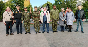 Актив Белгородского регионального отделения РВИО принял участие в акции "Волна памяти"